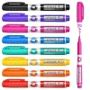 Pok WP218AS color whiteboard pen, 8-color erasable water-based whiteboard pen, POP advertising pen, marker pen Item Picture